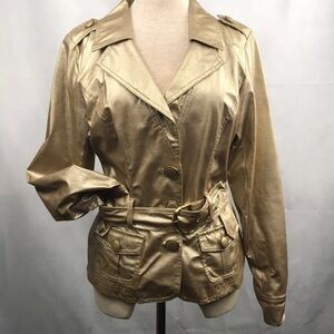 Vintage, Gold, fo-leather jacket